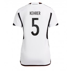 Tyskland Thilo Kehrer #5 kläder Kvinnor VM 2022 Hemmatröja Kortärmad